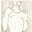 Agnes Keil, man with necklace, 6,2 x 17,5cm, 2001